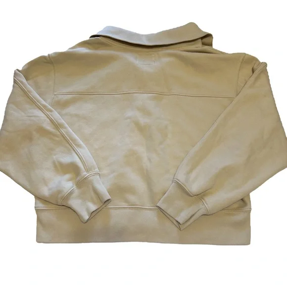 Cream quarter button sweater - Picture 3 of 5